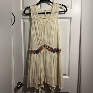Free People flowy white sun dress